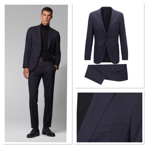 Hugo Boss Other - Boss Novan6/Ben2 Slim-fit Virgin Wool 2-Piece (H4)